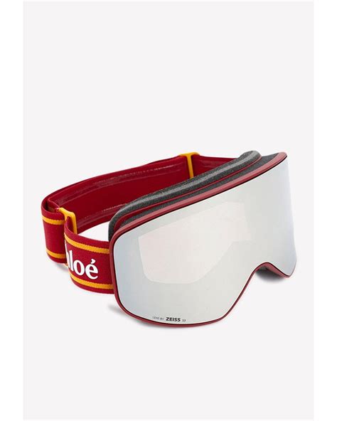 chloe ski goggles|Cassidy ski goggles in red .